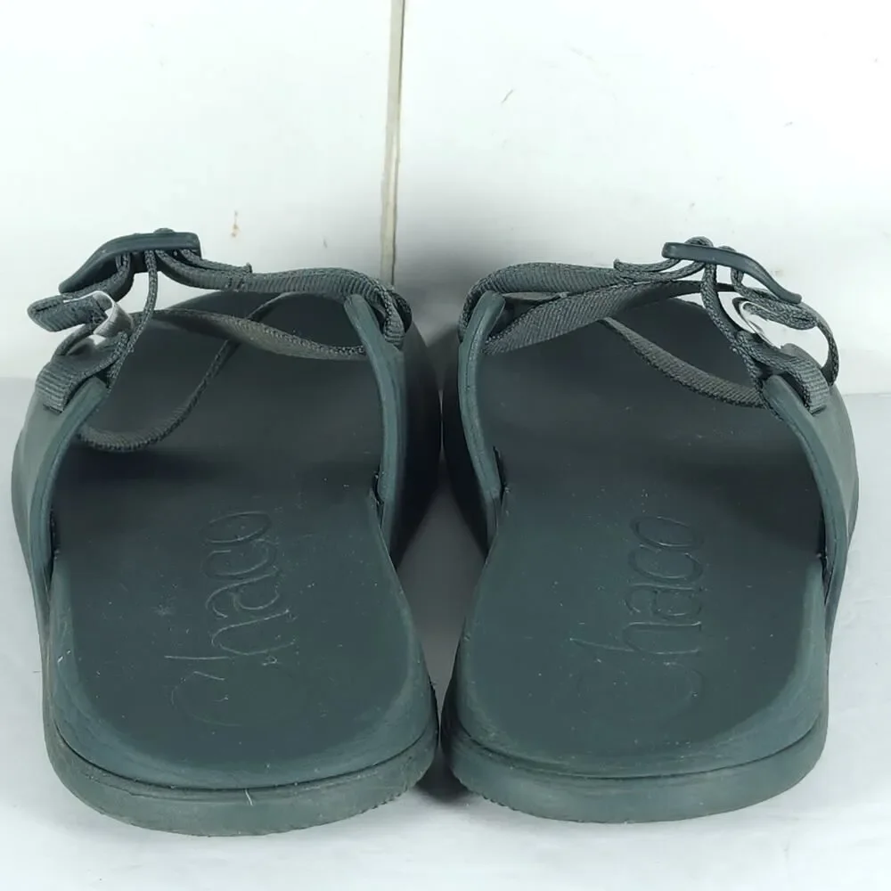 Chaco Men's Chillos US10 Green Strappy Flat Outdoors Slide Sandals